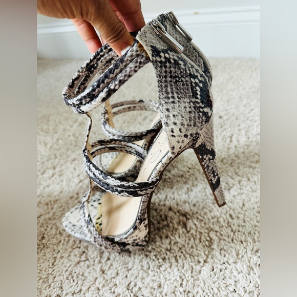 Jessica Simpson Solena Mojito Snakeskin Dress Sandals Size 8.5 NWOB - Picture 7 of 14